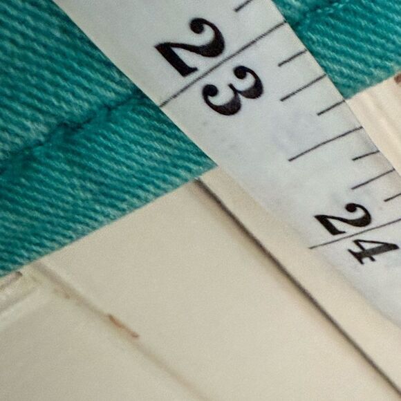 7 For All Mankind Turquoise Denim Pants - Picture 4 of 8